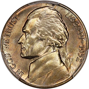 image for: 1952-D 5c PCGS MS65