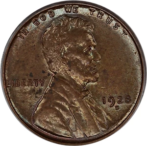 image for: 1928-D 1c PCGS AU58