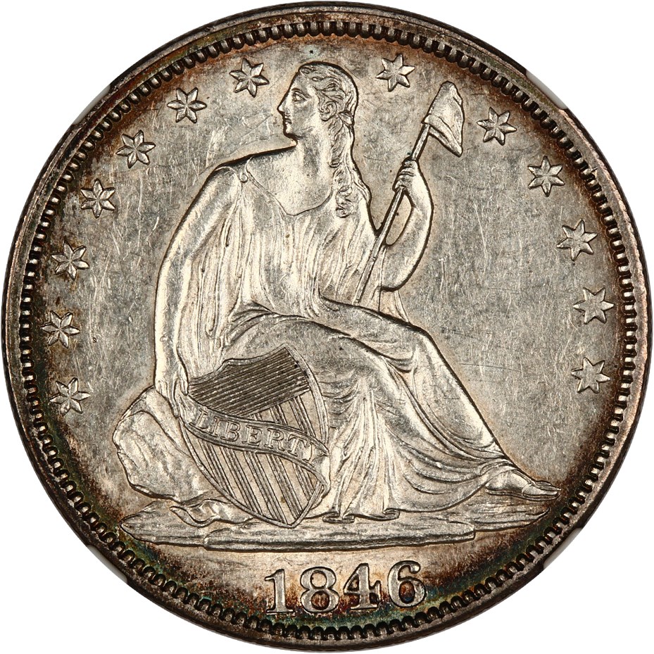 image for: 1846 50c NGC AU58 (Medium Date)