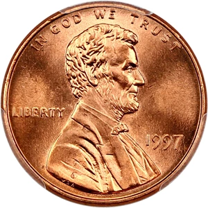 image for: 1997 1c PCGS MS67 RD