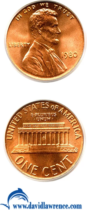 image for: 1980 1c PCGS MS67 RD