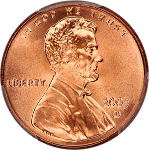 image for: 2005-D 1c PCGS MS69 RD (Satin Finish)