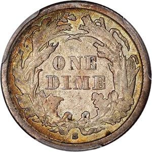 image for: 1862-S 10c PCGS XF40
