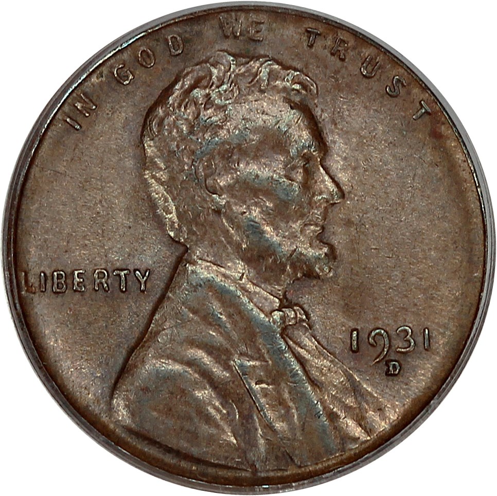 image for: 1931-D 1c PCGS AU55