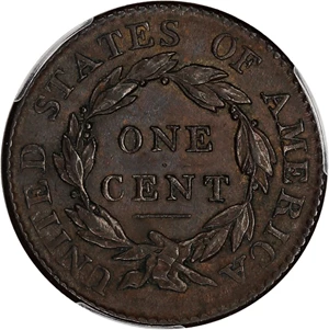 image for: 1819/(8) 1c PCGS AU58 (Large Date)