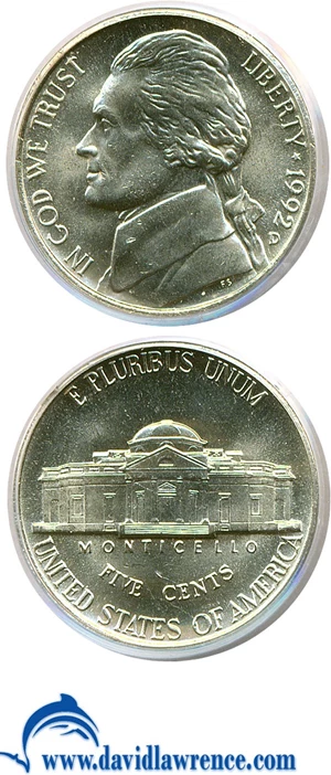 image for: 1992-D 5c PCGS MS66 FS