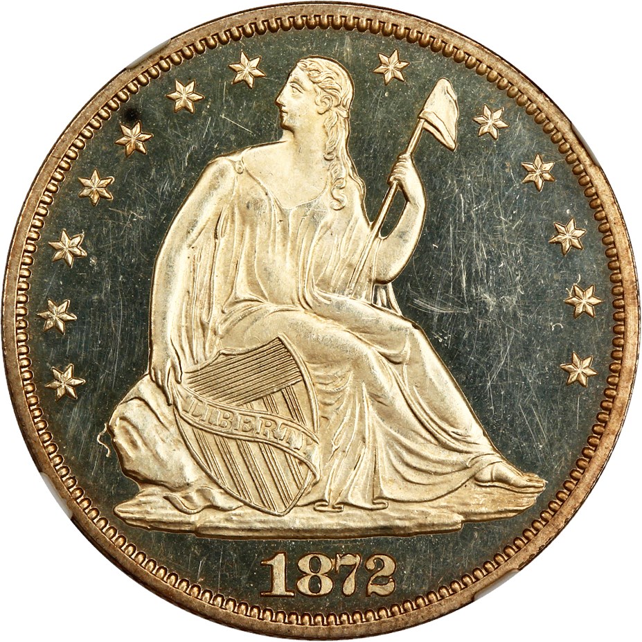image for: 1872 50c NGC Proof 63 CAM