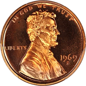 image for: 1969-S 1c PCGS Proof 68 RD CAM