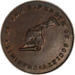 image for: Kentucky Cent PCGS/CAC AU58 (Plain Edge, OGH)