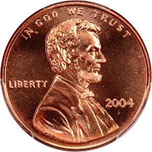 image for: 2004 1c PCGS MS67 RD