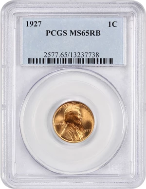 image for: 1927 1c PCGS MS65 RB