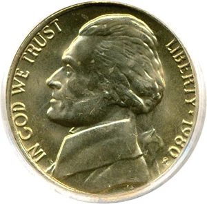 image for: 1980-P 5c PCGS MS65 FS
