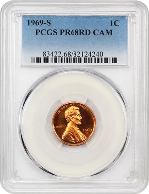 image for: 1969-S 1c PCGS Proof 68 RD CAM