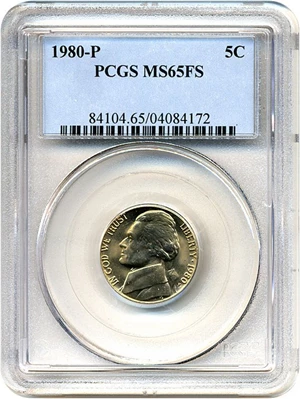 image for: 1980-P 5c PCGS MS65 FS