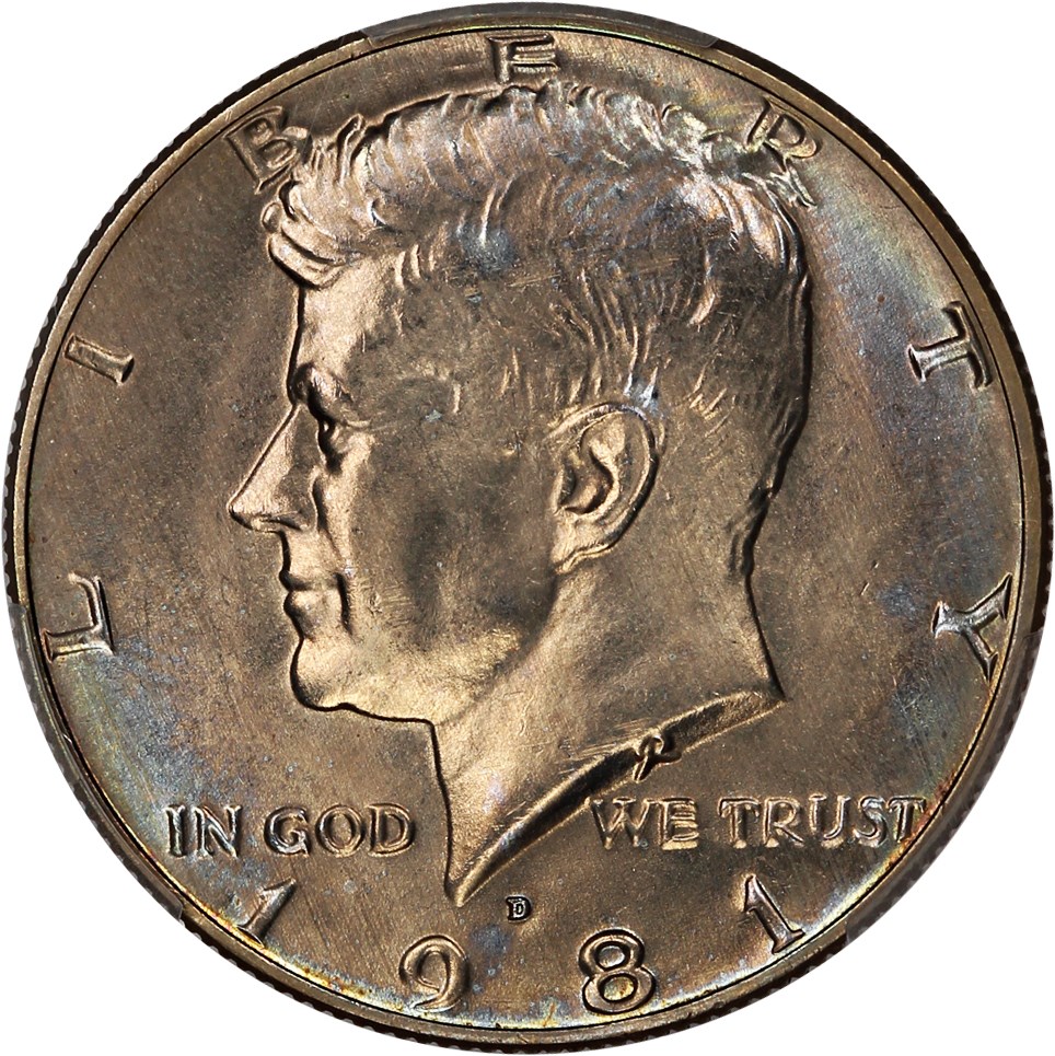 image for: 1981-D 50c PCGS MS64