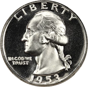 image for: 1953 25c NGC Proof 69 CAM
