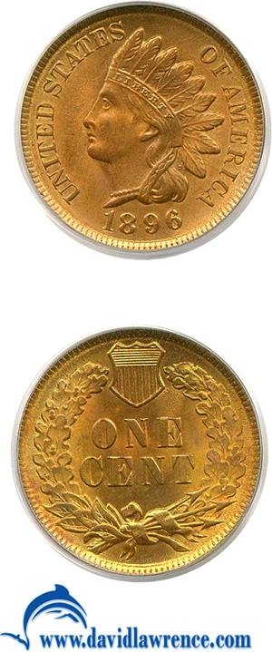 image for: 1896 1c PCGS MS66 RB