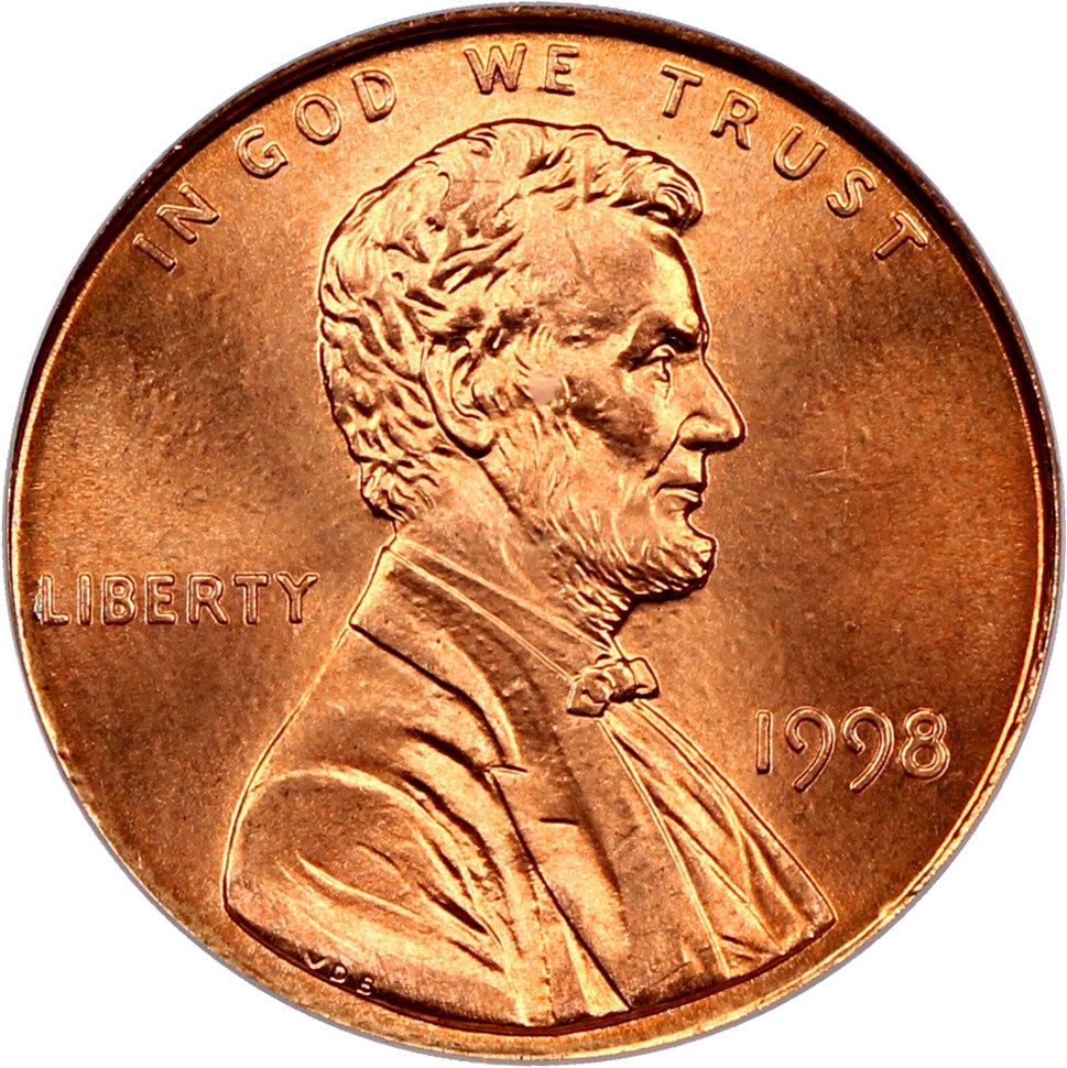 image for: 1998 1c PCGS MS67 RD