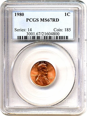 image for: 1980 1c PCGS MS67 RD