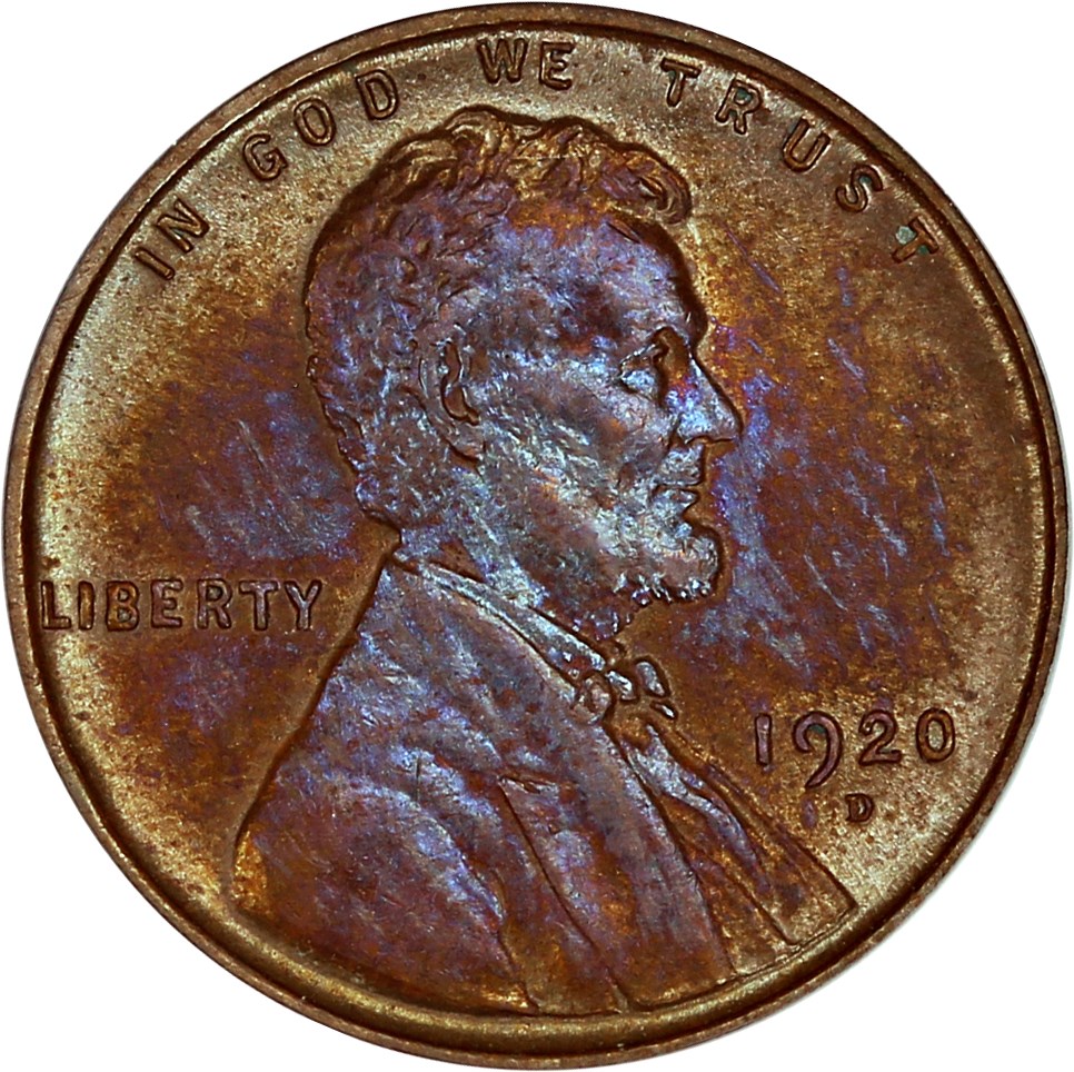 image for: 1920-D 1c PCGS AU58