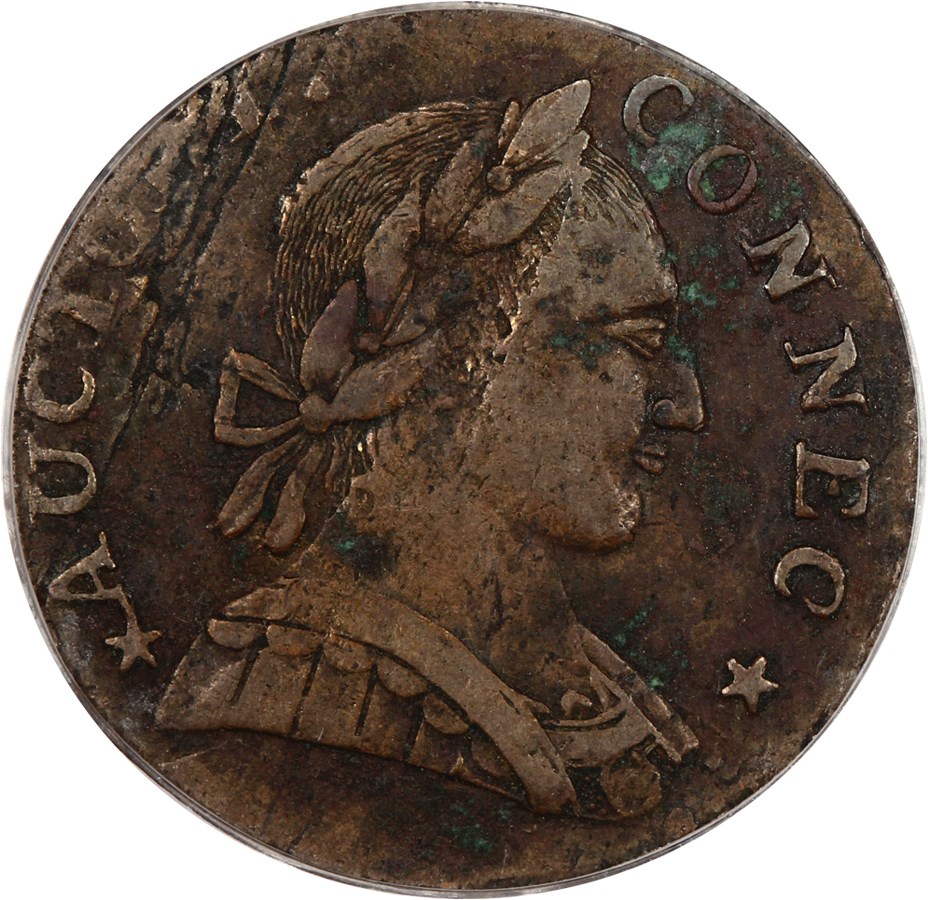 image for: 1788 Connecticut PCGS VF30 (Mailed Bust Right)