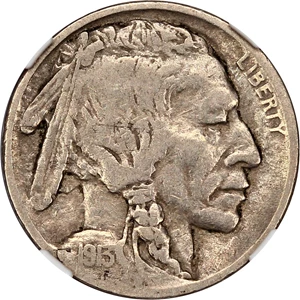 image for: 1913-D 5c NGC VF25 (Type 2)