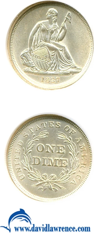 image for: 1837 10c Small Date NGC MS66