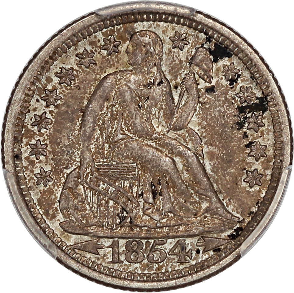 image for: 1854-O 10c PCGS AU53 (Arrows)