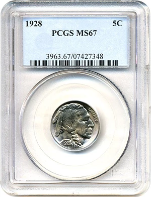 image for: 1928 5c PCGS MS67