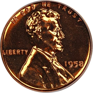image for: 1958 1c PCGS Proof 66 RD
