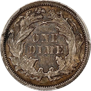 image for: 1870 10c PCGS/CAC MS62