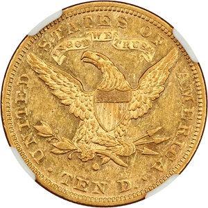 image for: 1882-O $10 NGC AU55