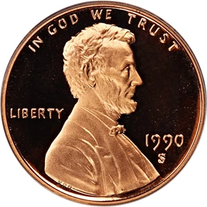 image for: 1990-S 1c PCGS Proof 69 RD DCAM