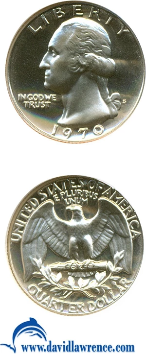 image for: 1970-S 25c NGC Proof 69 Cameo