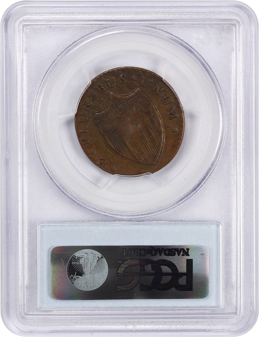 image for: 1786 New Jersey PCGS VF30 (Narrow Shield, Straight Plow Beam)