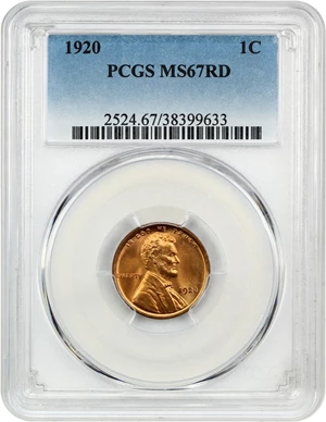 image for: 1920 1c PCGS MS67 RD