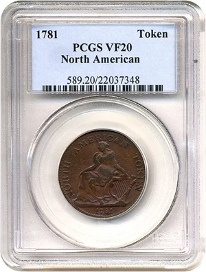 image for: 1781 Token North American PCGS VF20 BN