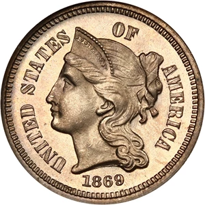 image for: 1869 3cN NGC Proof 65 CAM