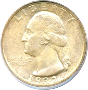 image for: 1932-S 25c PCGS MS63