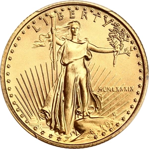 image for: 1989 Gold Eagle $10 PCGS MS69 (Reagan Legacy Series)