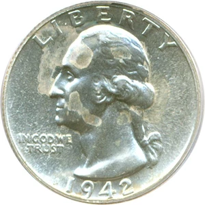 image for: 1942 25c PCGS Proof 64