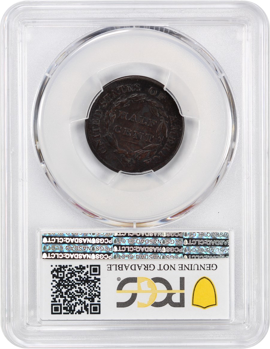 image for: 1809 1/2c PCGS Fine Details (Small 0 Inside 0, Environmental Damage)