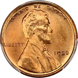 image for: 1920 1c PCGS MS67 RD