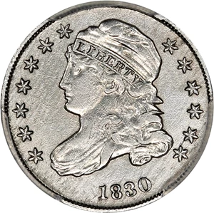 image for: 1830 10c PCGS XF Details (Medium 10C, Surfaces Smoothed)
