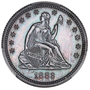 image for: 1882 25c PCGS Proof 62