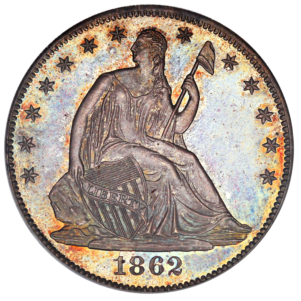 image for: 1862 50c PCGS Proof 65