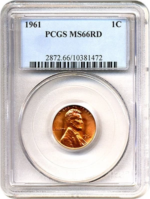 image for: 1961 1c PCGS MS66 RD