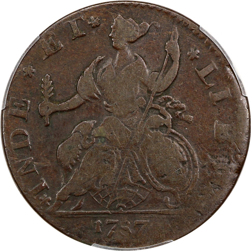 image for: 1787 Connecticut PCGS VF25 (Mailed Bust Left)