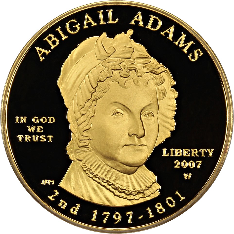 image for: 2007-W Abigail Adams $10 PCGS Proof 70 DCAM (First Strike)