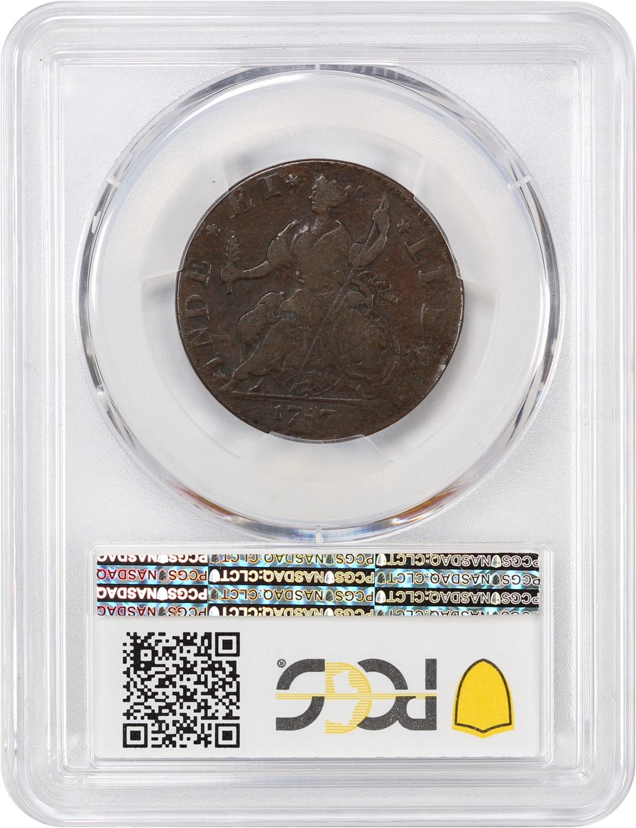 image for: 1787 Connecticut PCGS VF25 (Mailed Bust Left)